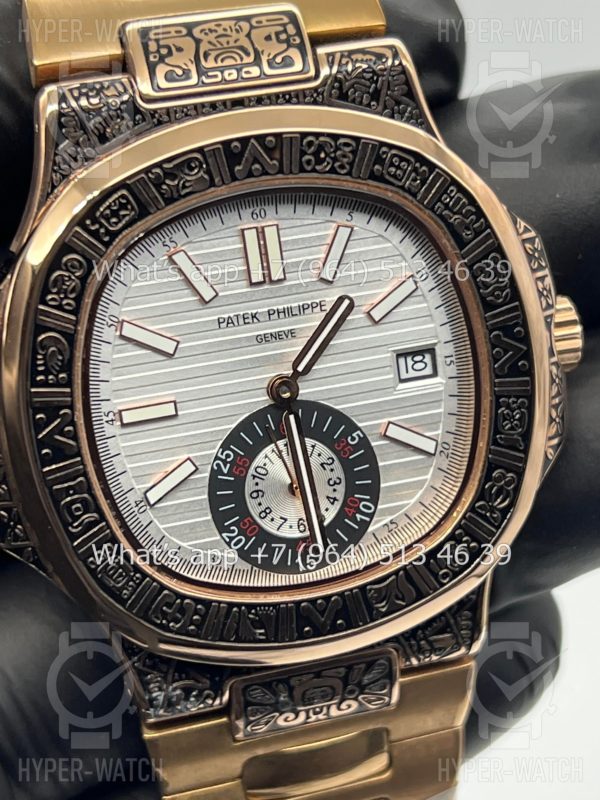Товар Patek Philippe Nautilus 44mm Engraved Art 9096 Фото 5 - Patek Philippe Nautilus 44mm Engraved Art 9096