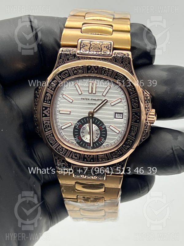 Товар Patek Philippe Nautilus 44mm Engraved Art 9096 Фото 6 - Patek Philippe Nautilus 44mm Engraved Art 9096