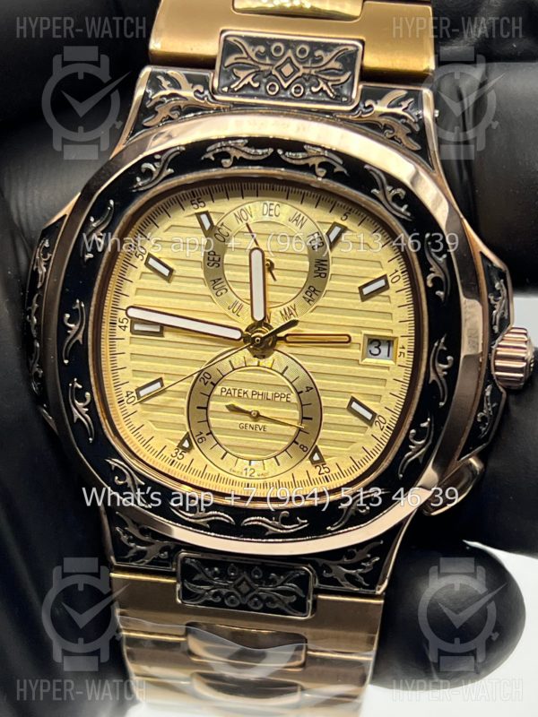 Товар Patek Philippe Nautilus 44mm Engraved Art 9090 Фото 2 - Patek Philippe Nautilus 44mm Engraved Art 9090