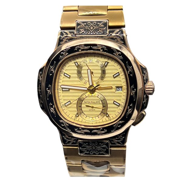 Товар Patek Philippe Nautilus 44mm Engraved Art 9090 Фото 1 - Patek Philippe Nautilus 44mm Engraved Art 9090