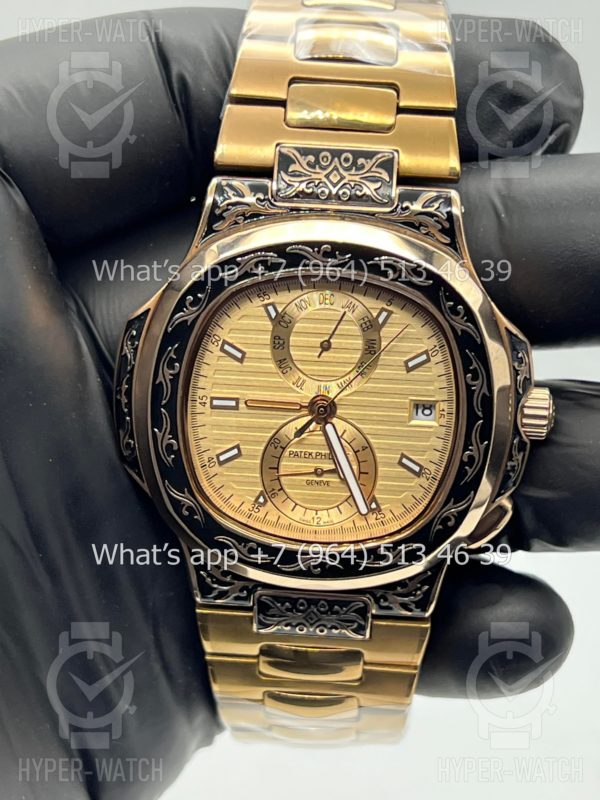 Товар Patek Philippe Nautilus 44mm Engraved Art 9091 Фото 6 - Patek Philippe Nautilus 44mm Engraved Art 9091