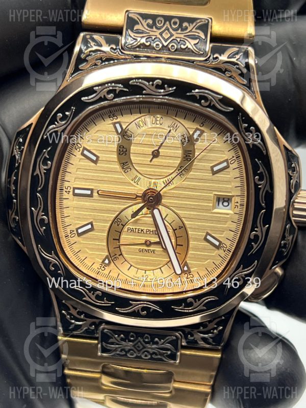Товар Patek Philippe Nautilus 44mm Engraved Art 9091 Фото 8 - Patek Philippe Nautilus 44mm Engraved Art 9091
