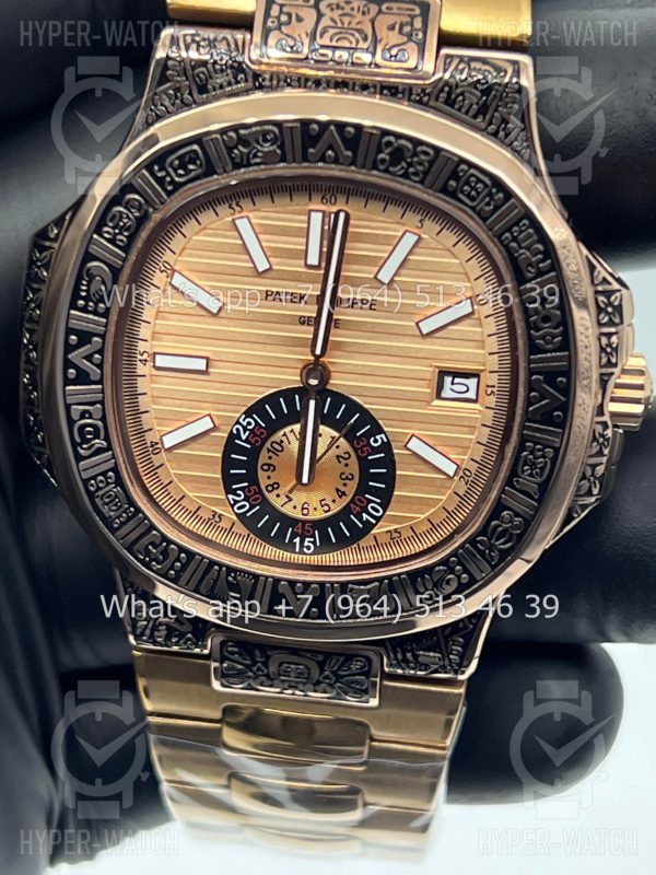 Товар Patek Philippe Nautilus 44mm Engraved Art 9098 Фото 2 - Patek Philippe Nautilus 44mm Engraved Art 9098
