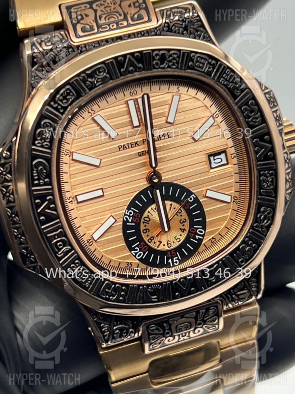 Товар Patek Philippe Nautilus 44mm Engraved Art 9098 Фото 5 - Patek Philippe Nautilus 44mm Engraved Art 9098