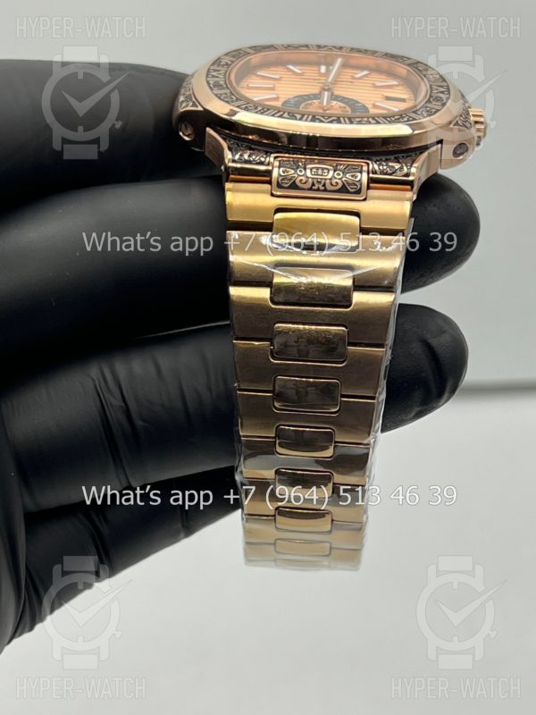 Товар Patek Philippe Nautilus 44mm Engraved Art 9098 Фото 13 - Patek Philippe Nautilus 44mm Engraved Art 9098