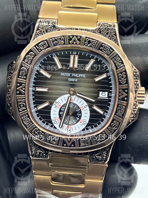 Товар Patek Philippe Nautilus 44mm Engraved Art 9099 Фото 2 - Patek Philippe Nautilus 44mm Engraved Art 9099