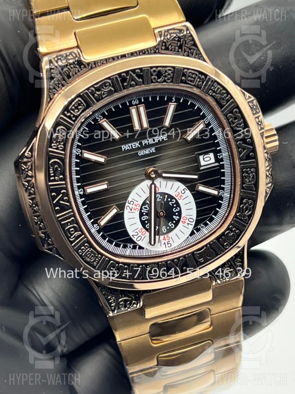 Товар Patek Philippe Nautilus 44mm Engraved Art 9099 Фото 4 - Patek Philippe Nautilus 44mm Engraved Art 9099