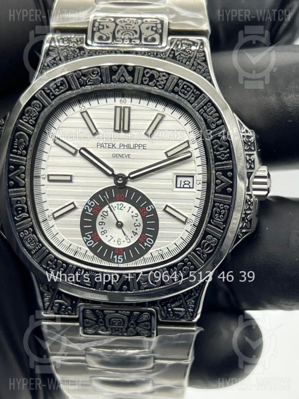 Товар Patek Philippe Nautilus 44mm Engraved Art 9100 Фото 2 - Patek Philippe Nautilus 44mm Engraved Art 9100