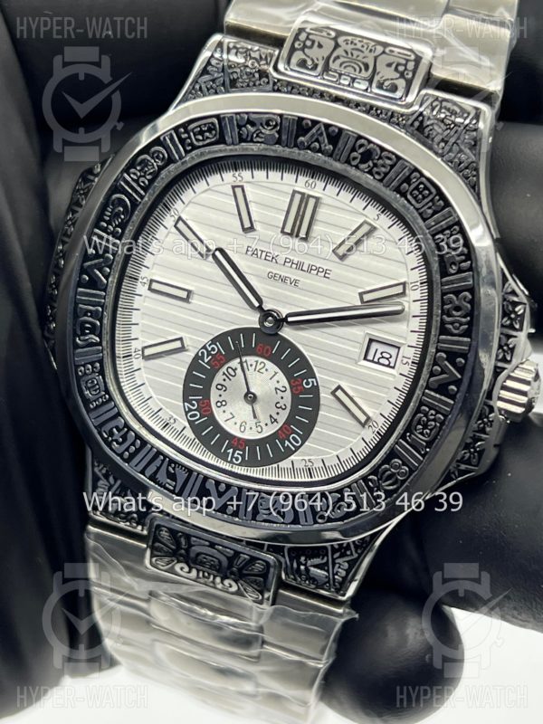 Товар Patek Philippe Nautilus 44mm Engraved Art 9100 Фото 3 - Patek Philippe Nautilus 44mm Engraved Art 9100