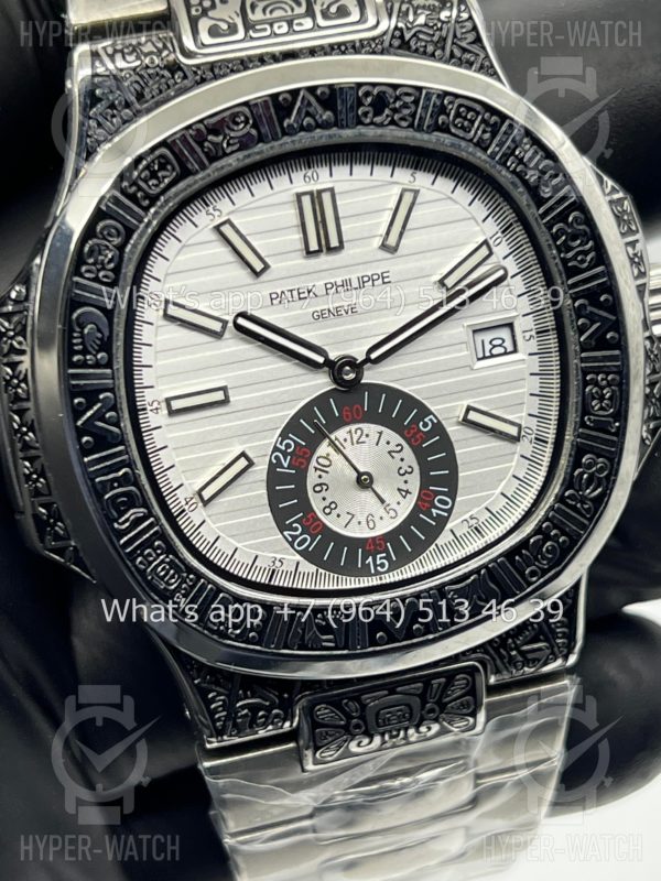 Товар Patek Philippe Nautilus 44mm Engraved Art 9100 Фото 4 - Patek Philippe Nautilus 44mm Engraved Art 9100