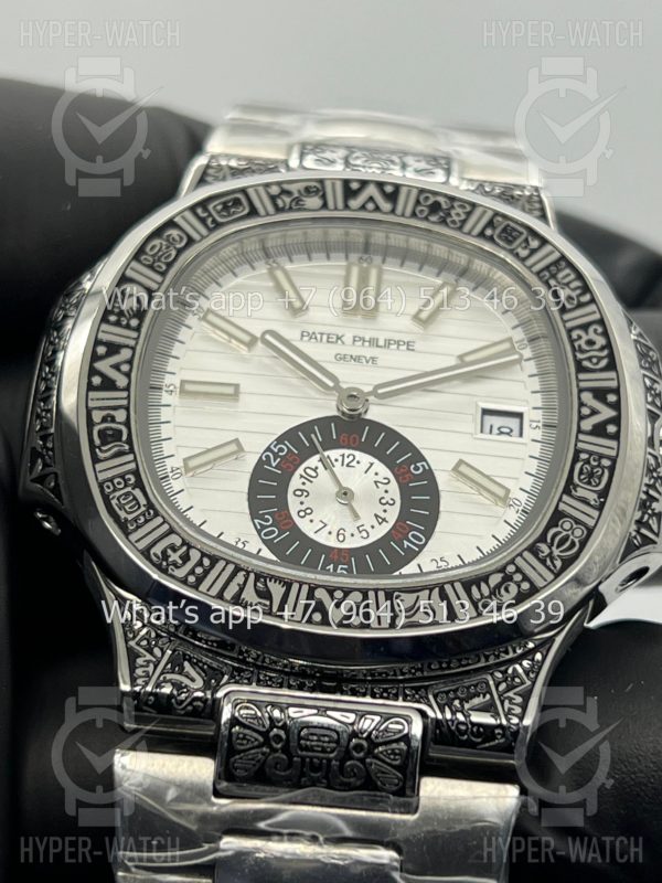 Товар Patek Philippe Nautilus 44mm Engraved Art 9100 Фото 5 - Patek Philippe Nautilus 44mm Engraved Art 9100