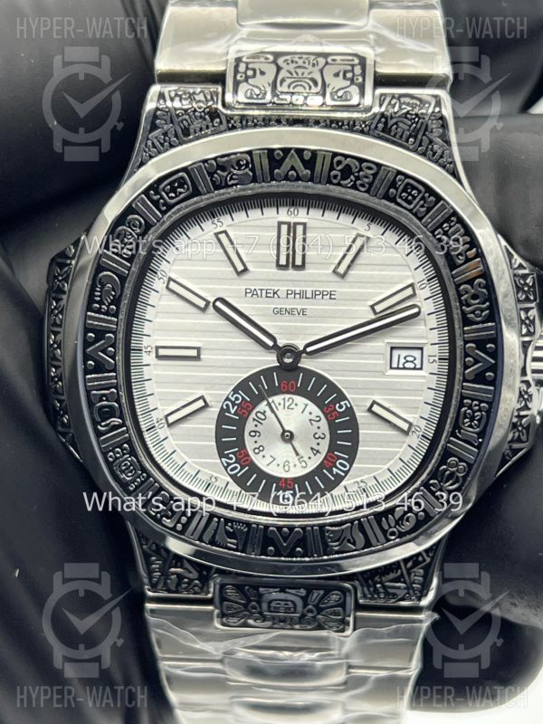 Товар Patek Philippe Nautilus 44mm Engraved Art 9100 Фото 6 - Patek Philippe Nautilus 44mm Engraved Art 9100