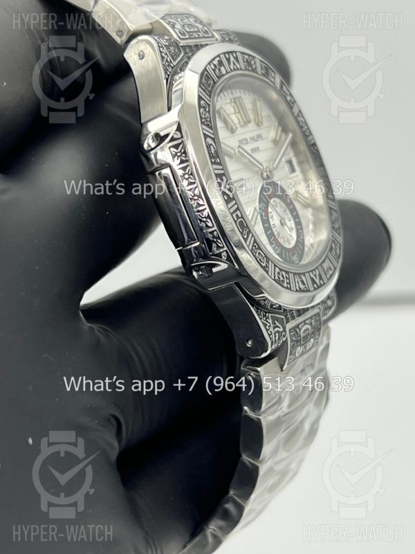 Товар Patek Philippe Nautilus 44mm Engraved Art 9100 Фото 9 - Patek Philippe Nautilus 44mm Engraved Art 9100
