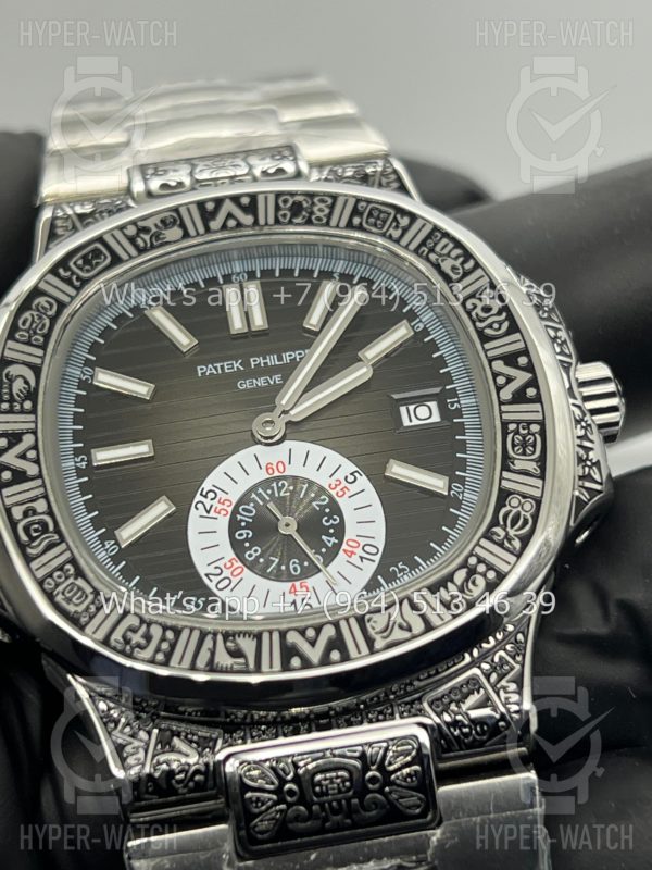 Фото 5 - Patek Philippe Nautilus 44mm Engraved Art 9101
