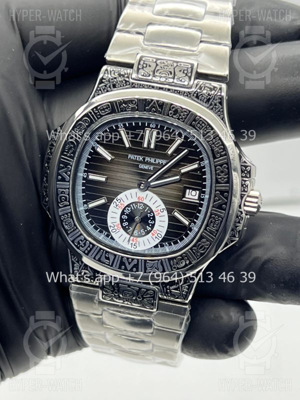 Фото 9 - Patek Philippe Nautilus 44mm Engraved Art 9101