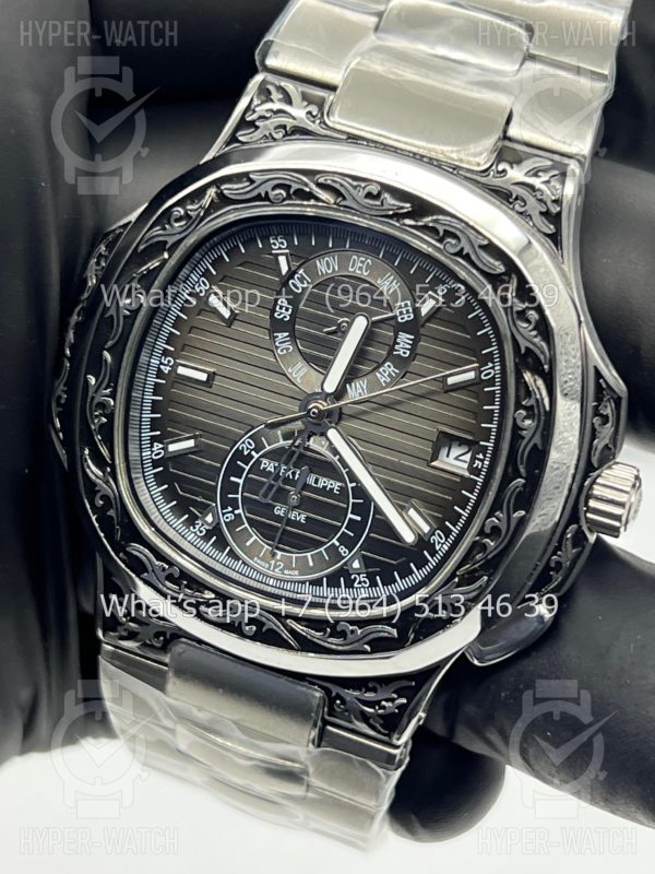 Товар Patek Philippe Nautilus 44mm Engraved Art 9092 Фото 3 - Patek Philippe Nautilus 44mm Engraved Art 9092