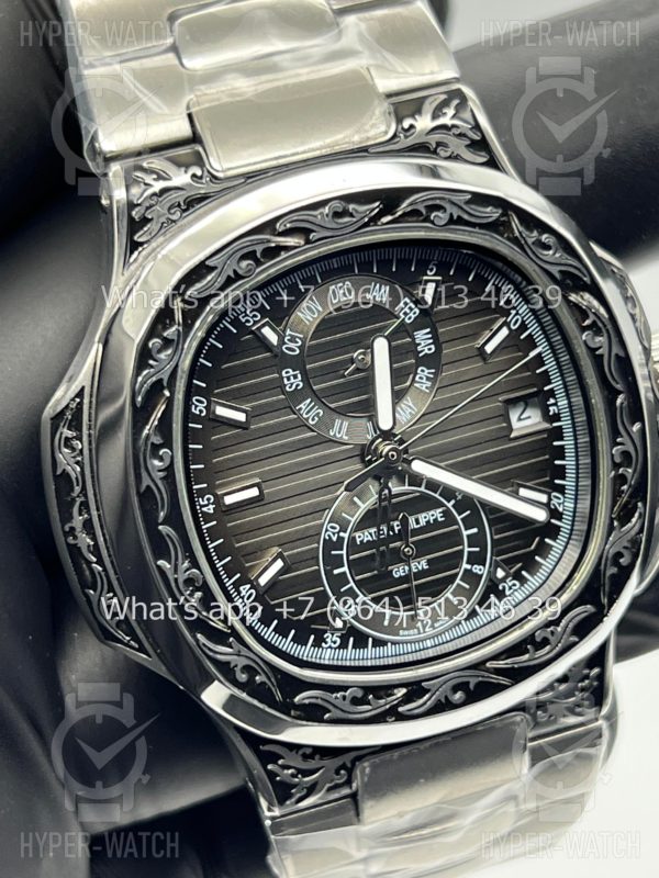 Товар Patek Philippe Nautilus 44mm Engraved Art 9092 Фото 5 - Patek Philippe Nautilus 44mm Engraved Art 9092