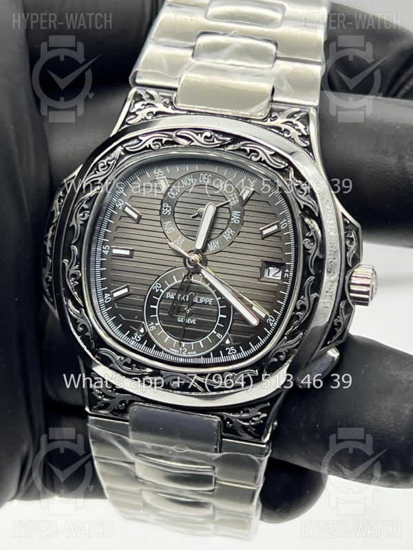 Товар Patek Philippe Nautilus 44mm Engraved Art 9092 Фото 11 - Patek Philippe Nautilus 44mm Engraved Art 9092