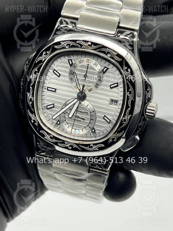 Товар Patek Philippe Nautilus 44mm Engraved Art 9093 Фото 6 - Patek Philippe Nautilus 44mm Engraved Art 9093