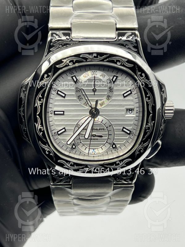 Товар Patek Philippe Nautilus 44mm Engraved Art 9093 Фото 7 - Patek Philippe Nautilus 44mm Engraved Art 9093