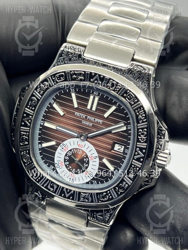 Товар Patek Philippe Nautilus 44mm Engraved Art 9102 Фото 3 - Patek Philippe Nautilus 44mm Engraved Art 9102