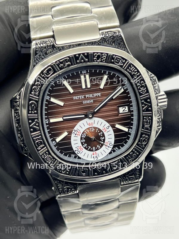 Товар Patek Philippe Nautilus 44mm Engraved Art 9102 Фото 4 - Patek Philippe Nautilus 44mm Engraved Art 9102