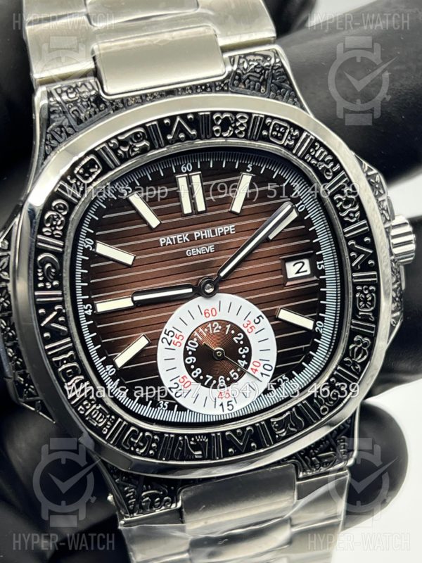 Товар Patek Philippe Nautilus 44mm Engraved Art 9102 Фото 5 - Patek Philippe Nautilus 44mm Engraved Art 9102