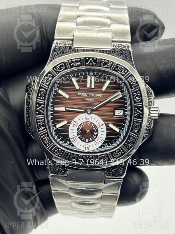 Товар Patek Philippe Nautilus 44mm Engraved Art 9102 Фото 6 - Patek Philippe Nautilus 44mm Engraved Art 9102