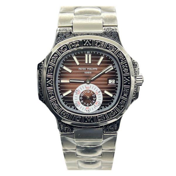 Товар Patek Philippe Nautilus 44mm Engraved Art 9102 Фото 1 - Patek Philippe Nautilus 44mm Engraved Art 9102