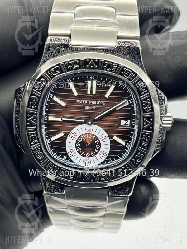 Товар Patek Philippe Nautilus 44mm Engraved Art 9102 Фото 7 - Patek Philippe Nautilus 44mm Engraved Art 9102