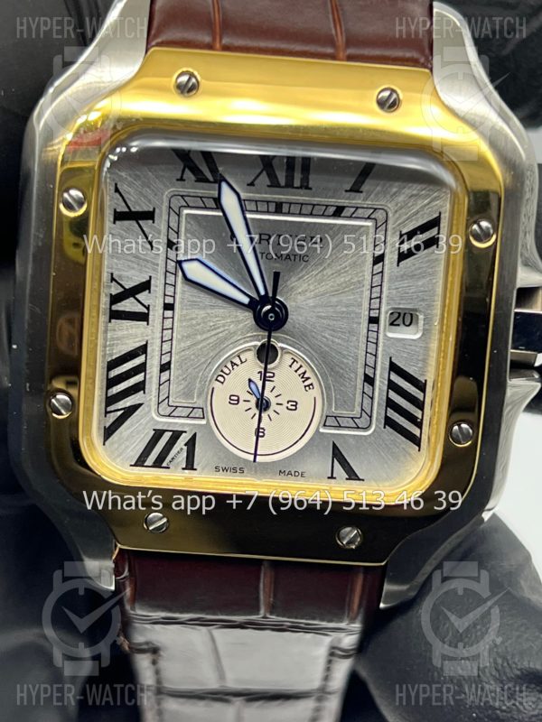 Фото 2 - Cartier Santos De Cartier 40mm Dual Time Art 9001