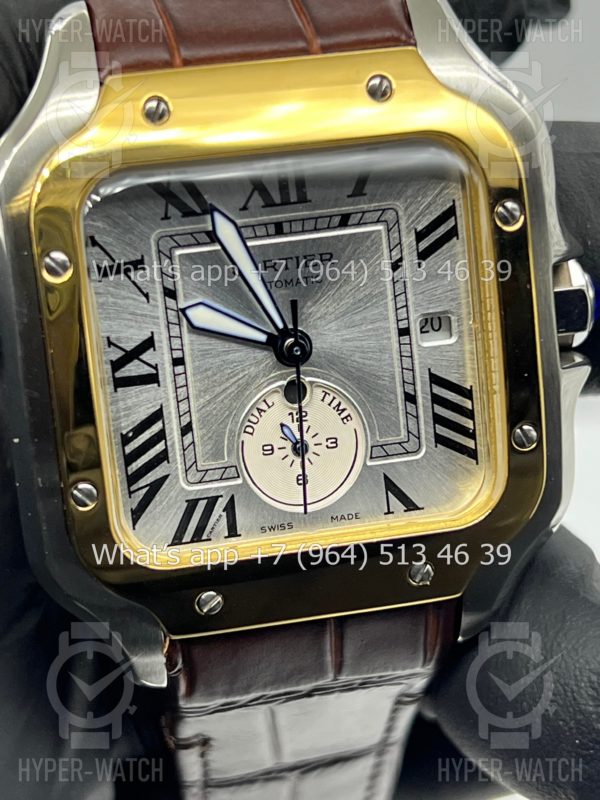 Фото 3 - Cartier Santos De Cartier 40mm Dual Time Art 9001