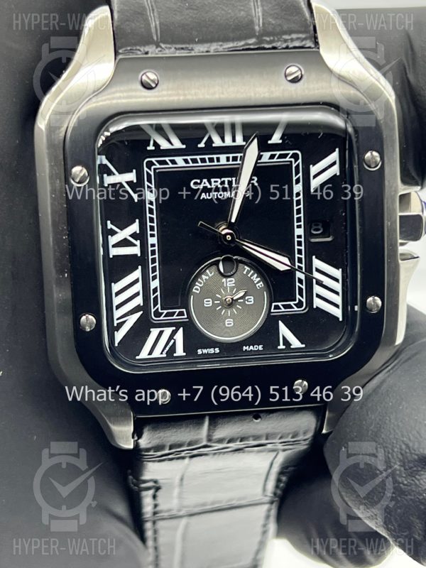 Товар Cartier Santos De Cartier 40mm Dual Time Art 9002 Фото 12 - Cartier Santos De Cartier 40mm Dual Time Art 9002