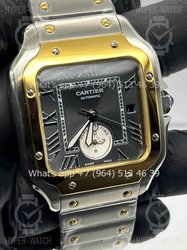 Фото 7 - Cartier Santos De Cartier 40mm Dual Time Art 8995
