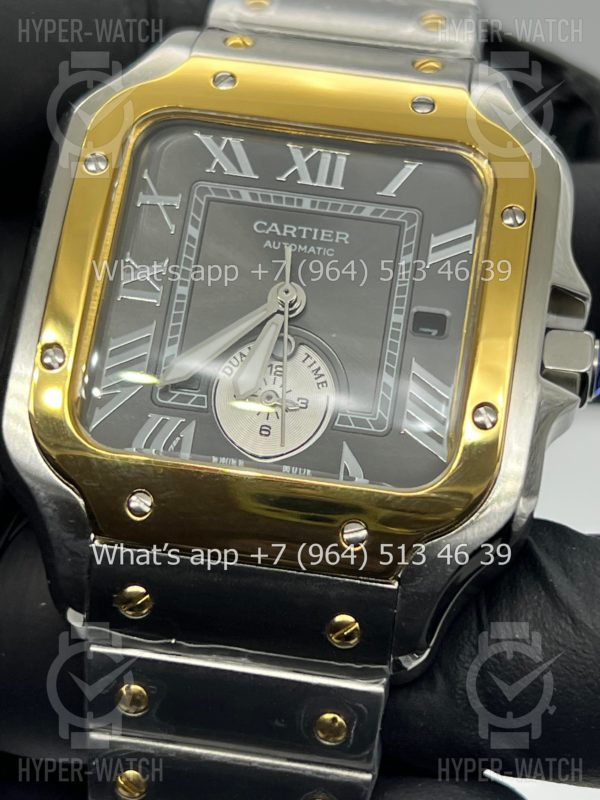 Фото 12 - Cartier Santos De Cartier 40mm Dual Time Art 8995