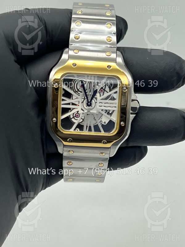 Фото 10 - Cartier Santos de Cartier Skeleton 40mm Art 9069