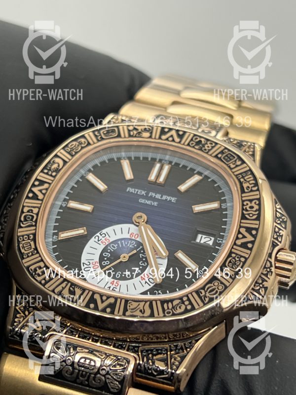 Товар Patek Philippe Nautilus 44mm Engraved Art 9097 Фото 4 - Patek Philippe Nautilus 44mm Engraved Art 9097