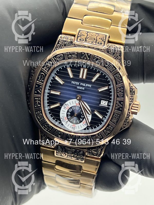 Товар Patek Philippe Nautilus 44mm Engraved Art 9097 Фото 5 - Patek Philippe Nautilus 44mm Engraved Art 9097