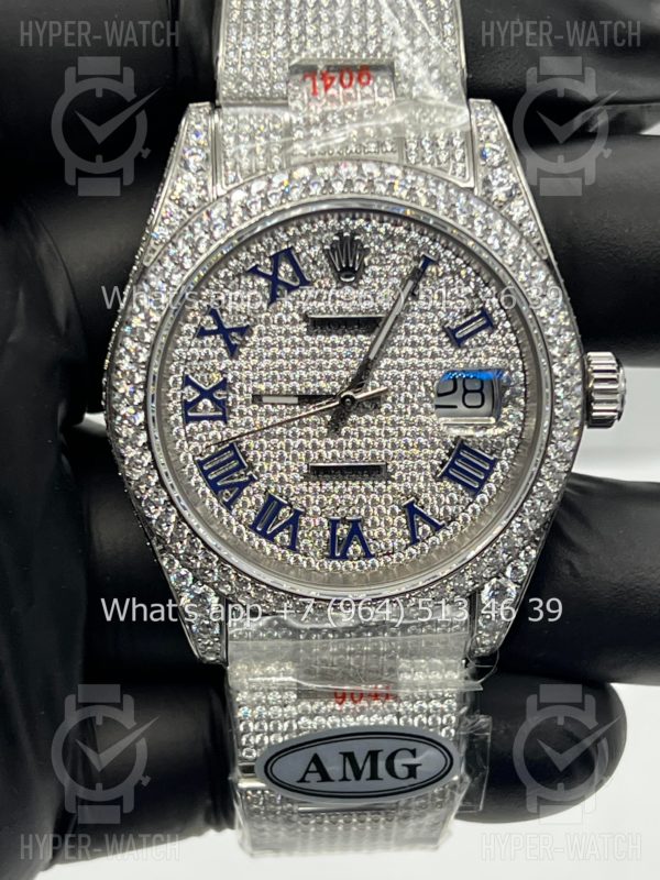 Товар Rolex Datejust 41mm 126334 Full Pave Steel Art 9168 Фото 2 - Rolex Datejust 41mm 126334 Full Pave Steel Art 9168