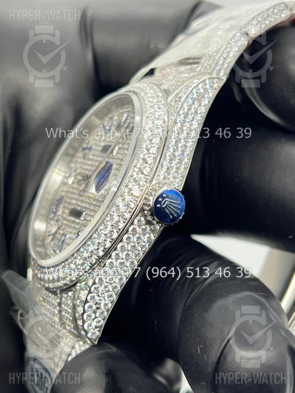 Товар Rolex Datejust 41mm 126334 Full Pave Steel Art 9168 Фото 4 - Rolex Datejust 41mm 126334 Full Pave Steel Art 9168