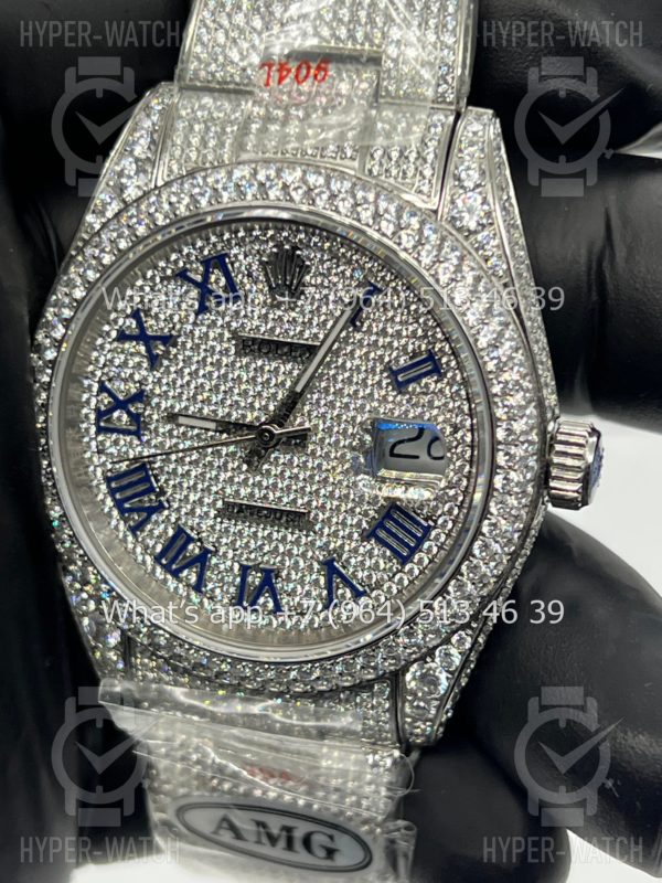 Товар Rolex Datejust 41mm 126334 Full Pave Steel Art 9168 Фото 5 - Rolex Datejust 41mm 126334 Full Pave Steel Art 9168