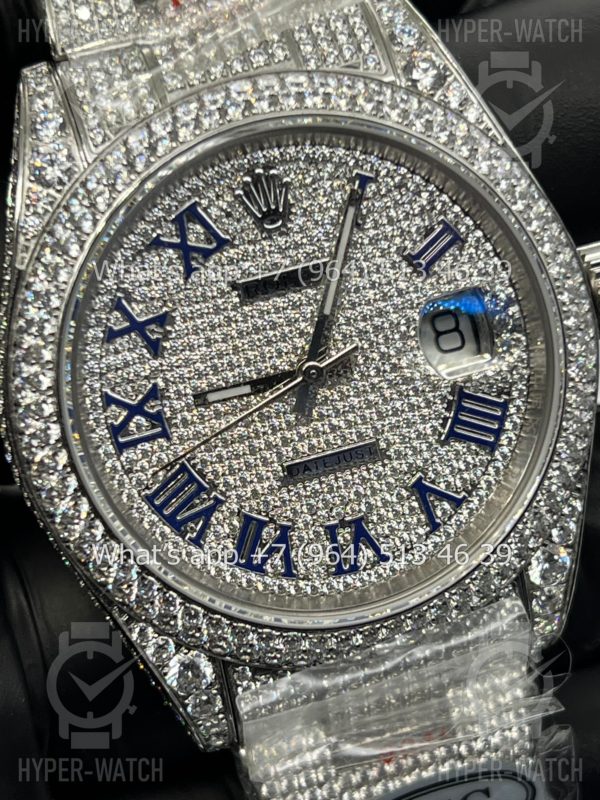 Товар Rolex Datejust 41mm 126334 Full Pave Steel Art 9168 Фото 6 - Rolex Datejust 41mm 126334 Full Pave Steel Art 9168