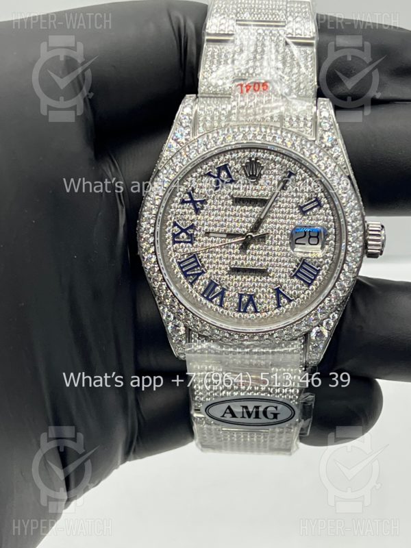Товар Rolex Datejust 41mm 126334 Full Pave Steel Art 9168 Фото 7 - Rolex Datejust 41mm 126334 Full Pave Steel Art 9168