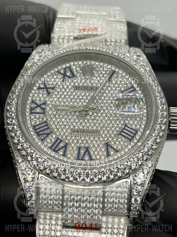 Товар Rolex Datejust 41mm 126334 Full Pave Steel Art 9168 Фото 14 - Rolex Datejust 41mm 126334 Full Pave Steel Art 9168