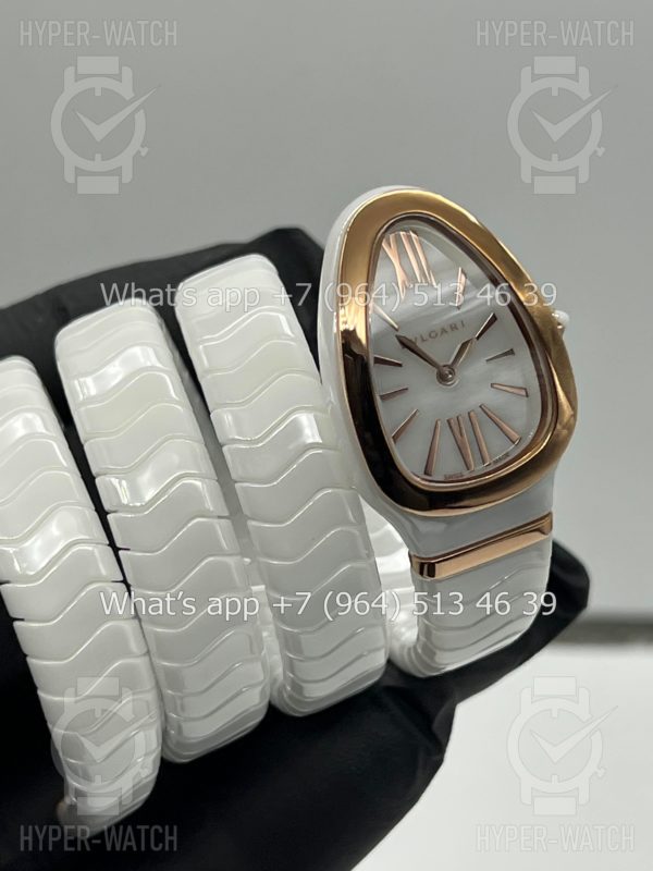 Товар Bvlgari Serpenti Spiga 35mm Ceramic White Фото 8 - Bvlgari Serpenti Spiga 35mm Ceramic White
