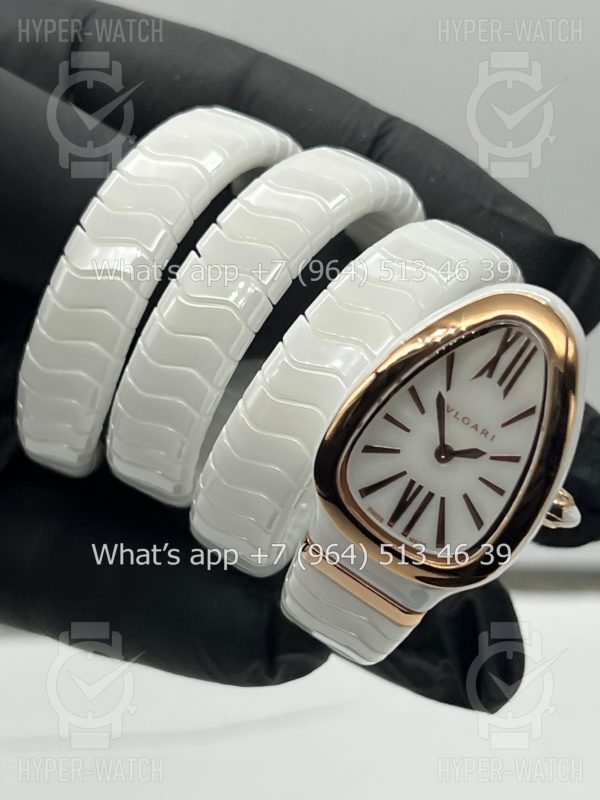 Товар Bvlgari Serpenti Spiga 35mm Ceramic White Фото 10 - Bvlgari Serpenti Spiga 35mm Ceramic White