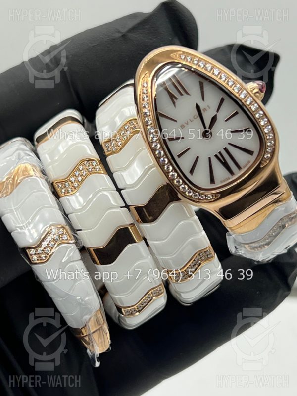 Товар Bvlgari Serpenti Spiga 35mm White Ceramic Diamond Фото 8 - Bvlgari Serpenti Spiga 35mm White Ceramic Diamond