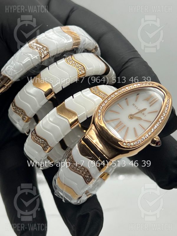 Товар Bvlgari Serpenti Spiga 35mm White Ceramic Diamond Фото 10 - Bvlgari Serpenti Spiga 35mm White Ceramic Diamond