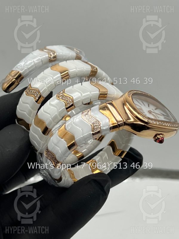 Товар Bvlgari Serpenti Spiga 35mm White Ceramic Diamond Фото 14 - Bvlgari Serpenti Spiga 35mm White Ceramic Diamond