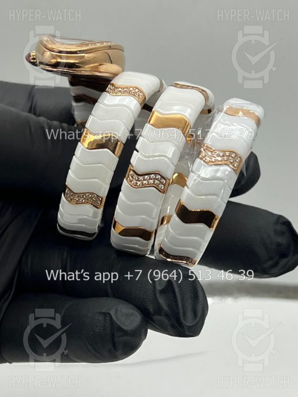 Товар Bvlgari Serpenti Spiga 35mm White Ceramic Diamond Фото 17 - Bvlgari Serpenti Spiga 35mm White Ceramic Diamond